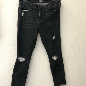 Abercrombie and Fitch Harper low rise ankle jeans